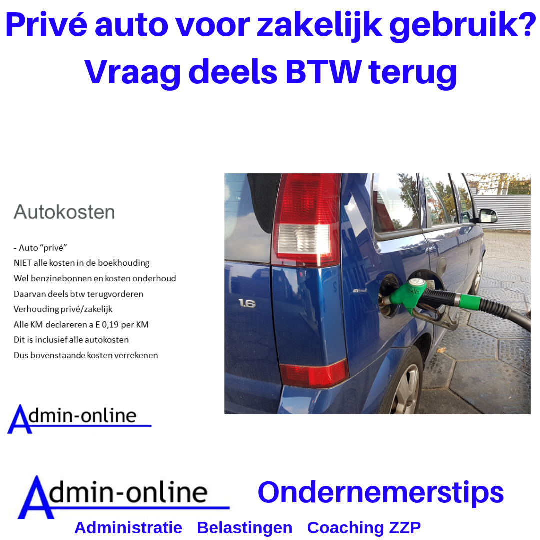 Je bekijkt nu Prive auto ook voor zakelijk gebruik? Boek € 0,19 per kilometer in de kosten.